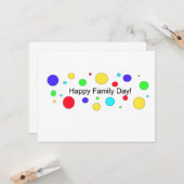 Glücklicher Familientag! Karte (Vorderseite/Rückseite Beispiel)