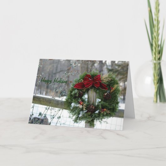 Glücklicher Feiertag Feiertagskarte (Vorderseite)