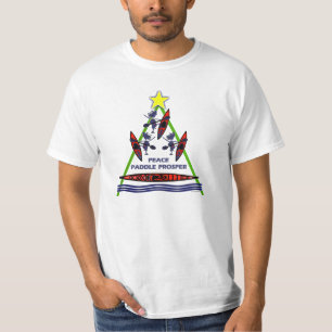 Glücklicher Feiertags-Paddel-Kajak-Entwurf T-Shirt