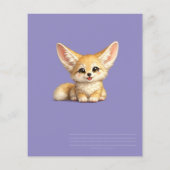 Glücklicher Fennek Fuchs Süße Positive Vibes Desig Flyer (Hinten)