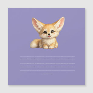 Glücklicher Fennek Fuchs Süße Positive Vibes Desig Magnetkarte