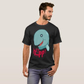 Glücklicher Fisch Cartoon. T-Shirt (Vorne ganz)