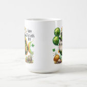 Glücklicher Fisch- St. Patrick’s Day Kaffeetasse (Mittel)