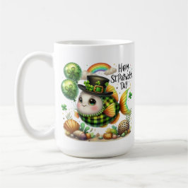 Glücklicher Fisch- St. Patrick’s Day Kaffeetasse