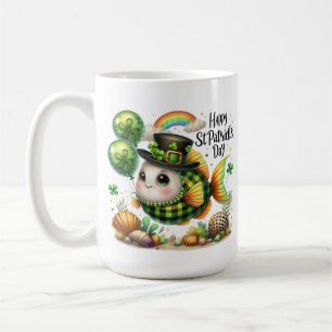 Glücklicher Fisch- St. Patrick’s Day Kaffeetasse