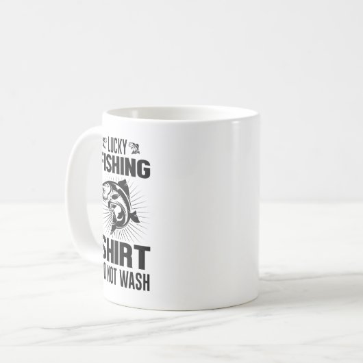 Glücklicher Fischfang Kaffeetasse (Vorderseite Links)