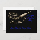 Glücklicher Fischfang Postkarte (Vorne/Hinten)