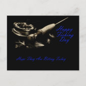 Glücklicher Fischfang Postkarte (Vorderseite)