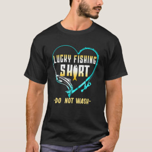 Glücklicher Fischfang wischt Vintage Fischerei nic T-Shirt