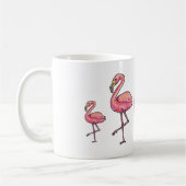Glücklicher Flamingo Kaffeetasse (Links)