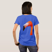 "Glücklicher Flamingo" T-Shirt (Schwarz voll)