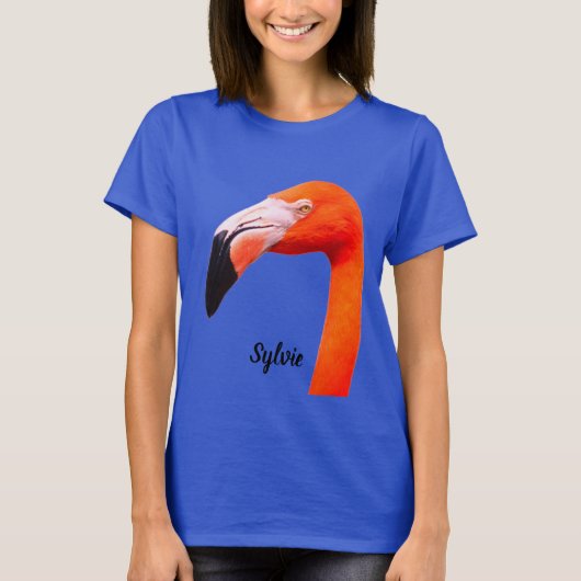 "Glücklicher Flamingo" T-Shirt (Vorderseite)
