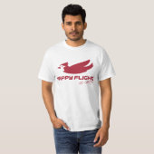 Glücklicher Flug - gehen Sie T-Shirt (Vorne ganz)
