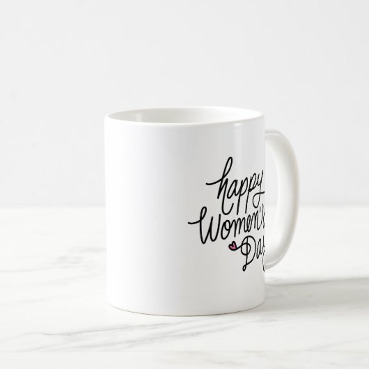 Glücklicher Frauentag Kaffeetasse (VorderseiteRechts)