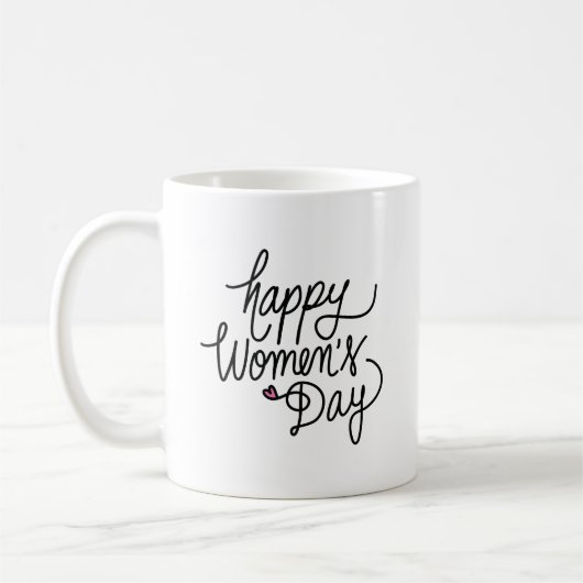 Glücklicher Frauentag Kaffeetasse (Links)