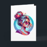 Glücklicher Frauentag | März 8. Karte<br><div class="desc">März 8 ist der Internationale Frauentag. Kaffee Tasse mit hübschen Frauen.</div>