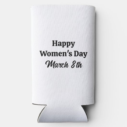 Glücklicher Frauentag | März 8. Selters Dosenkühler (Rückseite)