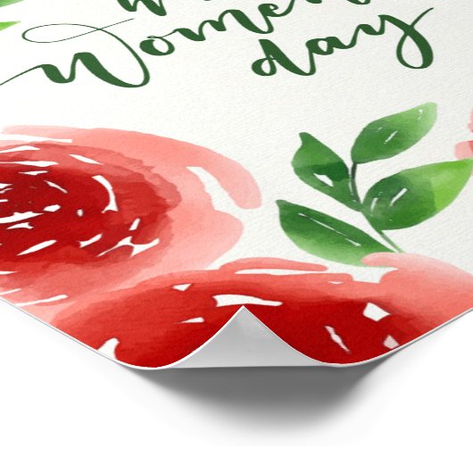Glücklicher Frauentag Poster (Ecke)