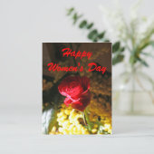 Glücklicher Frauentag Postkarte (Stehend Vorderseite)