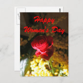 Glücklicher Frauentag Postkarte (Vorne/Hinten)