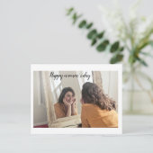 Glücklicher Frauentag Postkarte (Stehend Vorderseite)