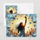 Glücklicher Frauentag Postkarte (Vorne/Hinten)