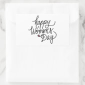 Glücklicher Frauentag Rechteckiger Aufkleber (Tasche)