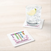 Glücklicher Frauentag Rechteckiger Pappuntersetzer (Vor Ort)