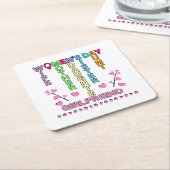 Glücklicher Frauentag Rechteckiger Pappuntersetzer (angewinkelt)