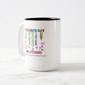 Glücklicher Frauentag Zweifarbige Tasse (Vorderseite Links)