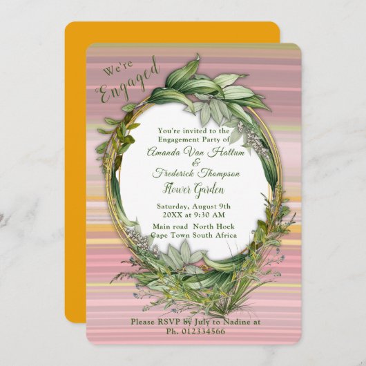 Glücklicher, fröhlicher Optimismus abstrakt Einladung (Vorne/Hinten)