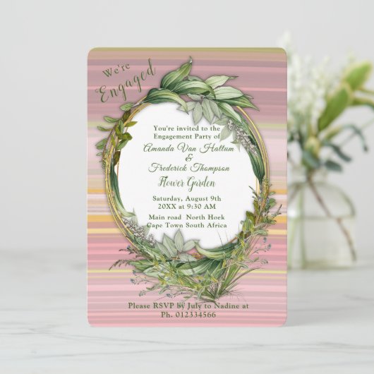 Glücklicher, fröhlicher Optimismus abstrakt Einladung (Stehend Vorderseite)