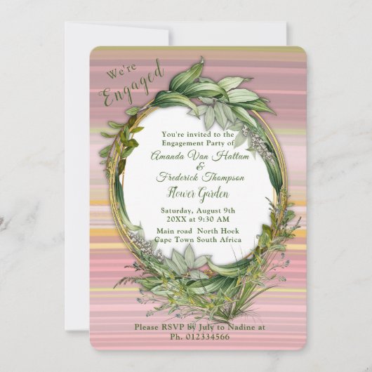 Glücklicher, fröhlicher Optimismus abstrakt Einladung (Vorderseite)