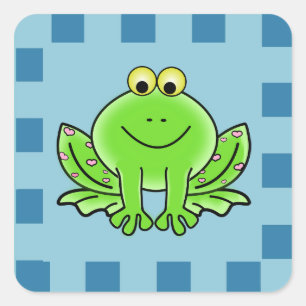 Glücklicher Frosch Aufkleber