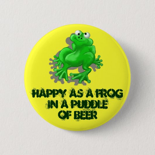 glücklicher Frosch Button (Vorderseite)