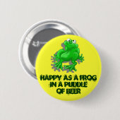 glücklicher Frosch Button (Vorne & Hinten)