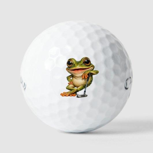Glücklicher Frosch Callaway Supersoft Golfbälle (Vorderseite)