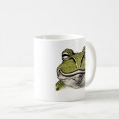 Glücklicher Frosch, Froschliebhaber Kaffeetasse (VorderseiteRechts)