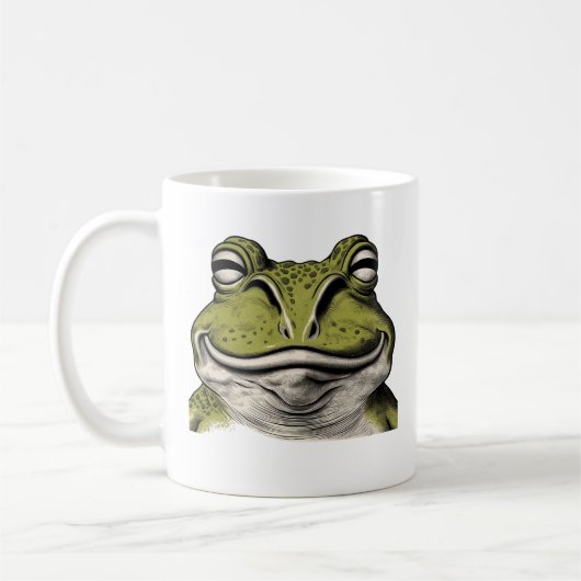 Glücklicher Frosch, Froschliebhaber Kaffeetasse (Links)