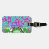 Glücklicher Frosch Gepäckanhänger (Vorderseite horizontal)