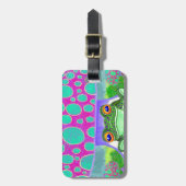 Glücklicher Frosch Gepäckanhänger (Vorderseite vertikal)