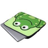Glücklicher Frosch Laptopschutzhülle (Vorne Knopf)