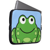 Glücklicher Frosch Laptopschutzhülle (Vorne Rechts)