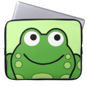 Glücklicher Frosch Laptopschutzhülle (Vorderseite)
