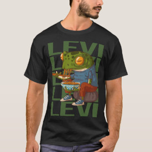 Glücklicher Frosch - Levi Name T-Shirt