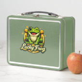 Glücklicher Frosch-Lunchbox Metall Brotdose (Beispiel)
