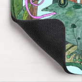 Glücklicher Frosch Mousepad (Ecke)