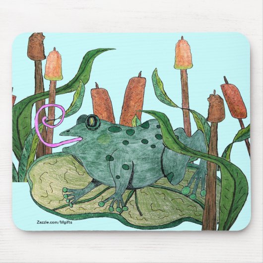 Glücklicher Frosch Mousepad (Vorne)