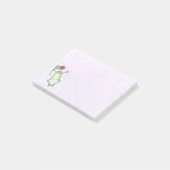 Glücklicher Frosch Post-it Klebezettel (angewinkelt)