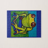 Glücklicher Frosch Puzzle (Horizontal)